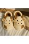 Sweet Cow Black Soft Furry Plush Slippers - 5