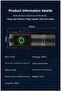 S01 White light New Ultra Powerful Flashlight 3 Core LED Mini Tactical Flashlight Rechargeable High - 8