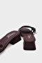 Lesley Short Heeled Blunt Toe Buckle Women's Slippers - 5