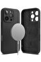 iPhone 16 Pro Case Cover | Silicone Magnetic Series | Black