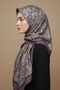 Elegant, Leaf Patterned Soft Shawl 70 X180 - 3