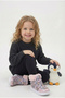 Pingulife Girl's Fur Inside- Penguin مطبوع حذاء خفيف الوزن بنعل غير قابل للانزلاق (21-30 NUM.)