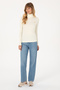 Women's Cream Turtleneck Sweatshirt 50313430-Vr256 - 4