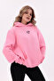 Women's Oversized Hooded Sweatshirt Hoodie 100% Cotton Soft Textured Embroidered - 2