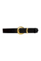100% Genuine Leather, Gold Set Buckle 4 Cm Black Women's Belt; Jeans, Sports Belt=an-byn-63.gold.set - 8