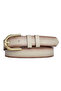 100% Genuine Leather, Gold Buckle 3 Cm Mink Women's Belt; Dress, Trouser Belt = 3cm-kdn-22 - 6