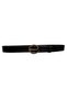 100% Genuine Leather, Antique Gold Snake Buckle Black Women's Jeans, Sports Belt 4 Cm=an-byn-51 - 2