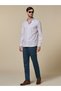 The Earthy Purple Non-Iron Royal Oxford Shirt with Warm Hand feel - 6