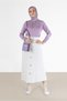 PLEATED BUTTON DETAILED KNITWEAR SKIRT 60207