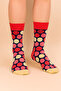 Colorful Polka Dot Patterned Long Socks Women's Socks White Women's Socks - 3