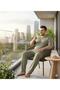 Men's Plus Size Short Sleeve Pajama Set - 2
