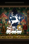 New Year's Showcase Glass Sticker with Deer and Gift Train – Showcase New Year's Decor - 4