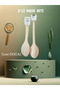 Set of 2 Luxury Wooden Spoons |   35cm Large Serving and Rice Spoon |   Natural & Non-Scratching - 3