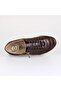 Women's Brown Lace-Up Leather Shoes - 2