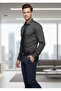 Long Sleeve Self-Ironing Striped Slim Fit Men's Stylish Shirt - 2