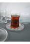 6-Piece Glass Tea Plate Striped 12 cm Tea Plate Vargas - 2