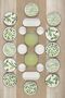 22-Piece 12-Person Greentree Stackable Breakfast Set - Luxury Breakfast Presentation Set Plate