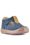 Shaun Genuine Leather Gray Tan Velcro Anatomical Baby Sandals - 2
