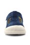 Shaun Genuine Leather Navy Blue White Velcro Anatomical Baby Sandals - 4