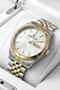 Premium Gift Men's Wristwatch Waterproof Silver Color Steel Band Dke2127C6