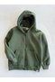 Hooded Zippered 3 Thread Sweatshirt and Sweatpants Set