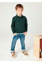 Boys' Knitted T-shirt, Green - 4