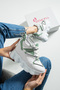 New Season White Green Hidden Wedge Heel Sneakers Heel Height Total 10 cm - 6