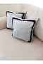 Modern - (Gray - Black) Velvet Fabric Double Cushion Cover (43x43 cm) - Double-Sided Print - 5
