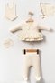 Elite Peter Pan Collar Fistula 100% Cotton Newborn Girls 5-Piece Hospital Discharge Bodysuit Set - 6