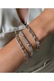 Jeweler Model Vip Series Grek Labyrinth Steel Bracelet Item Number 3 16.5 +2Cm