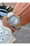 Imports of Two Color Women's Wrist Watch and Bracelet - 5