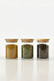 Set of 3 Glass Jars with Bamboo Lids 280 ml - Food Organizer Storage Container (6.5X10Cm) - 4