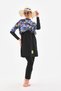 3 Pieces of Hijab Swimsuit with Pleat Detail on the Shoulder Full Covered Swimsuit Plus Size Burkini - 7