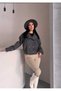 Trend Buttoned Pocket Short Cashmere Coat Women - 3