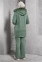 Fur Detail Pants Suit 45217 - 4