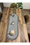 jute gray edge tricot runner american service set, food service set, dowry, gift - 4