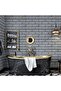 3D Brick Panel 70x77 cm 4 Pieces Self Adhesive Decorative Flexible Wall Covering Panel - 2