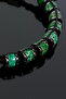 Natural Stone Green Variscite Turquoise Macrame Adjustable Bracelet - 3