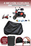 Black 3 Wheel Electric Motorcycle Tarpaulin, Waterproof, Elastic