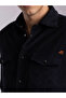 The Ribbed Night – Navy Corduroy Shirt with Deep Texture, Slim Fit - 2