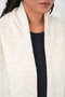 Women's Long Oversize Knitwear Cardigan 15924 - Ecru - 5