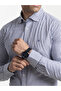 The Tailored Stripes – Dark Grey Yarn-Dyed Shirt with Refined Softness, Slim Fit - 5