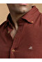 The Vibrant Pop – Rust Red Linen Shirt with Bold Color Energy, Comfort Fit - 2