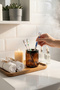 Amber Cam Tooth Brush Jar – Toothbrush Holder - Stylish Bathroom Organizer, Modern Design - 250 ml - 5