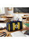 Licensed Double Compartment Navy Blue Original Pen Holder with Rod - 2