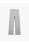 High Waist Pocket Detailed Waist Tie Modal Blend Wide Leg Sweatpants - 4