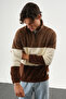 Men's Regular Fit Half Zip Three Piece Fleece Sweatshirt - 7