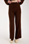 Cardigan Pants Coffee Women's Bottom Top Knitwear Set - 5