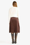 Regular Fit Normal Waist Velvet Midi Skirt G1740Ax25Au - 6