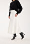 Long Suede Skirt - 90 cm Full Length Flawed Suede Skirt